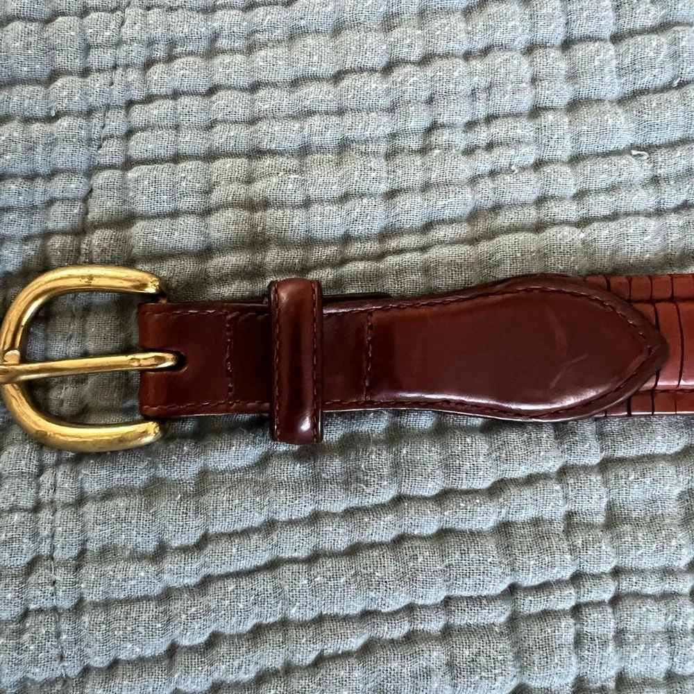 Women’s Brighton Brown Leather Belt - Picture 2 of 7